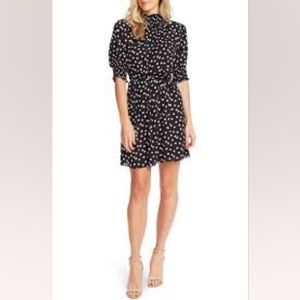 Nordstrom Cece Galactic Dot A-line Dress